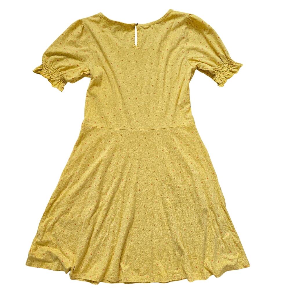 Toad & Co Laurel Dress Yellow Daisy Floral Tencel Organic Cotton Size S - Picture 6 of 10